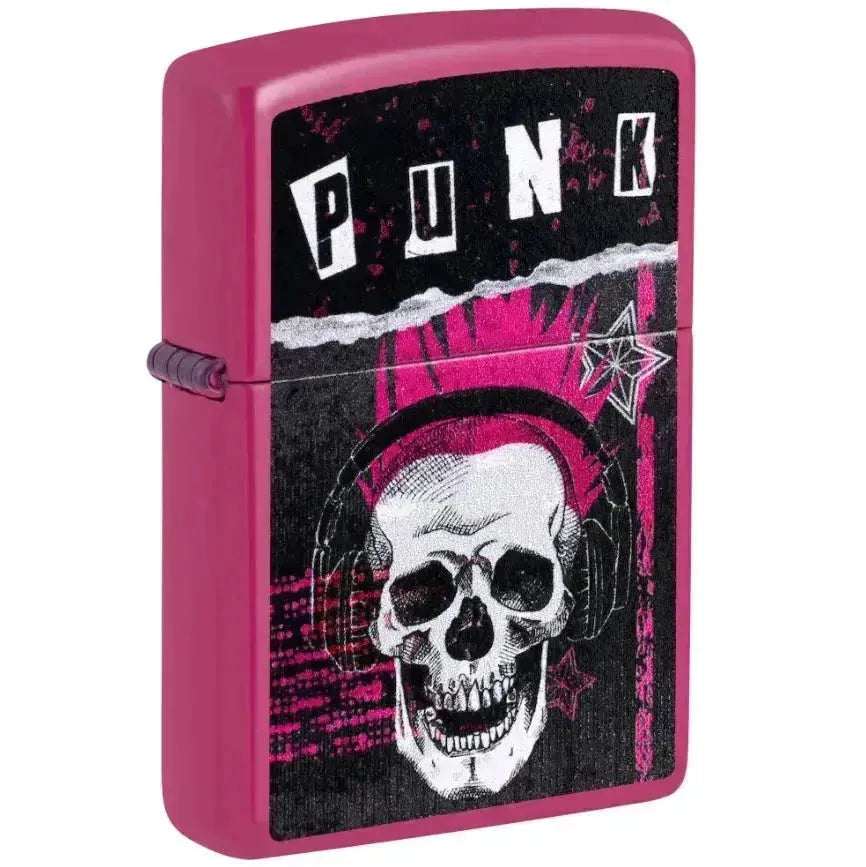 Punk Skull Design - Lighter - Game-On.no