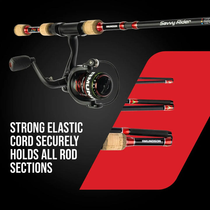Savvy Rider Backpacker - Sammenleggbart Fiskesett (alt-i-ett) - Game-On.no