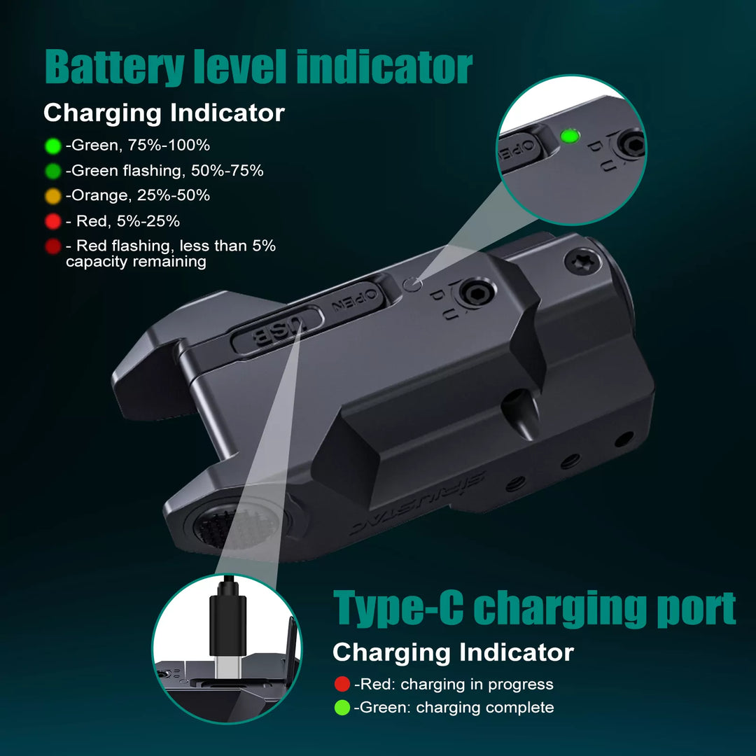 Micro Green Laser for Weapons - 21mm <tc>Rail</tc> - Rechargeable