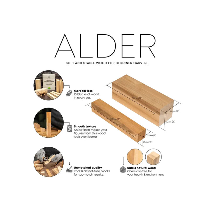 10stk Emne- Treklosser til Treskjæring Ortre - Game-On.no