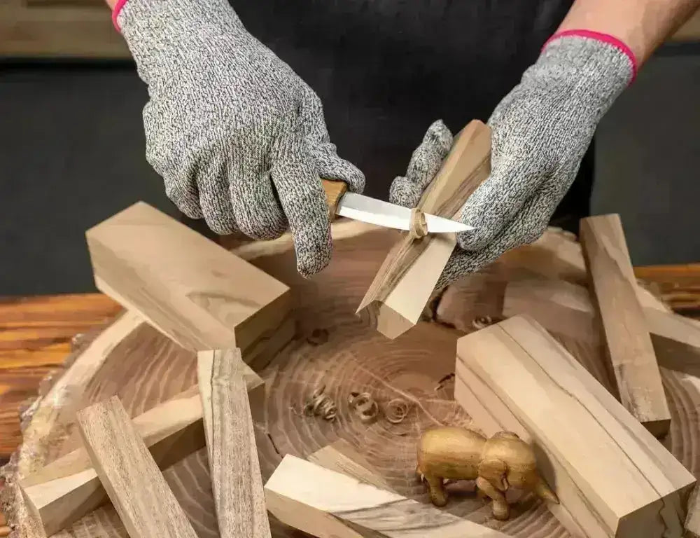 10stk Emne- Treklosser til Treskjæring Valnøtt - Game-On.no