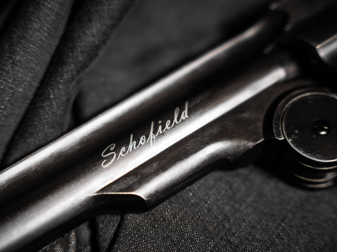 Schofield No.3 revolver – 4,5 mm graanulid – vananev must