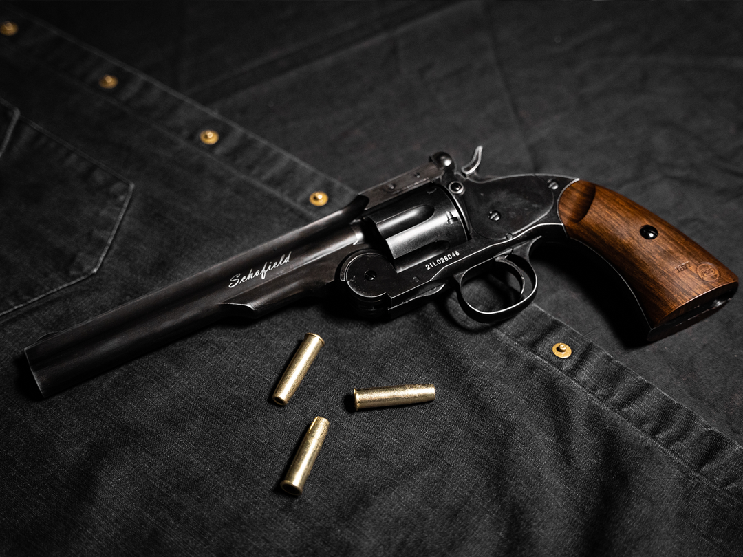 Schofield No.3 revolver – 4,5 mm graanulid – vananev must