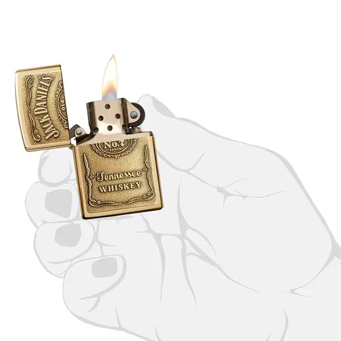 Zippo tulemasin – Jack Danielsi logo – messingist värvi tulemasin