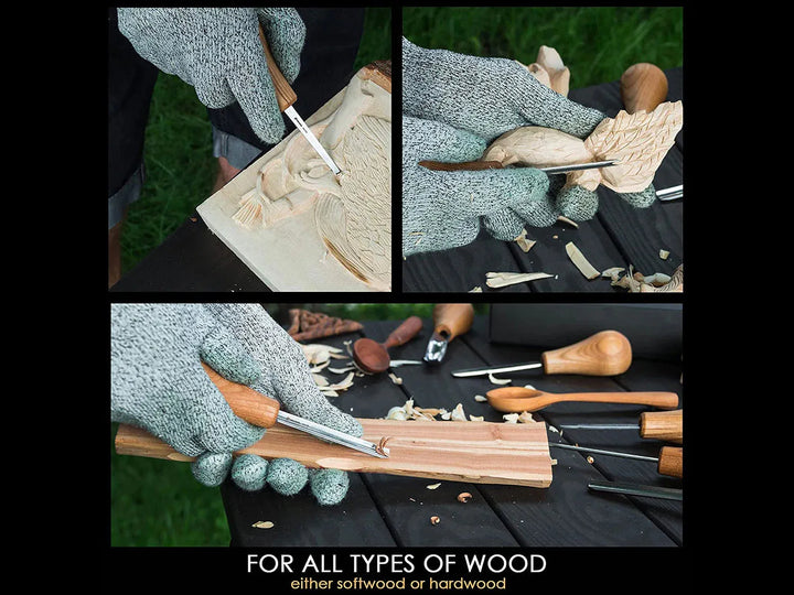 SC05 - Chisel Set for Wood Carving - Set of 6 Knives