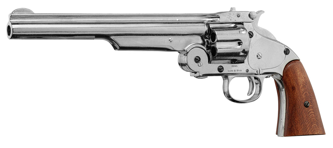Denix - Smith & Wesson 1869 Revolver - Nikkelbelagt Dekormodell