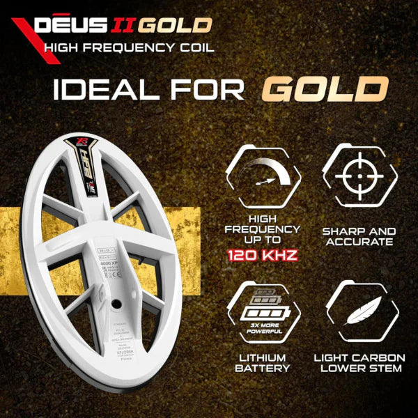 XP DEUS II GOLD Metalldetektor - HF2RCWSAST