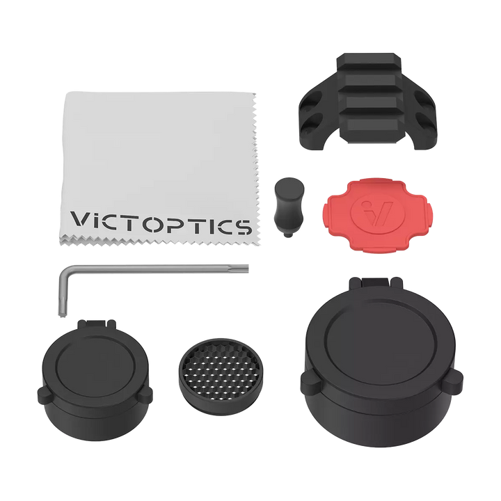 VictOptics S6 1-6x24 LPVO med AR-montasje - innhold i esken