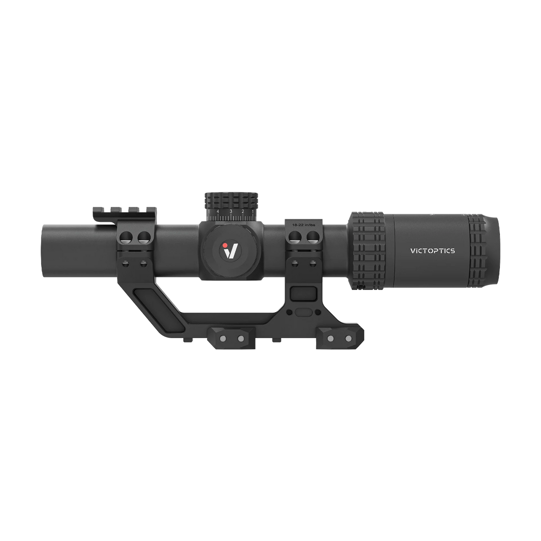VictOptics S6 1-6x24 LPVO med AR-montasje - Sort - montasje
