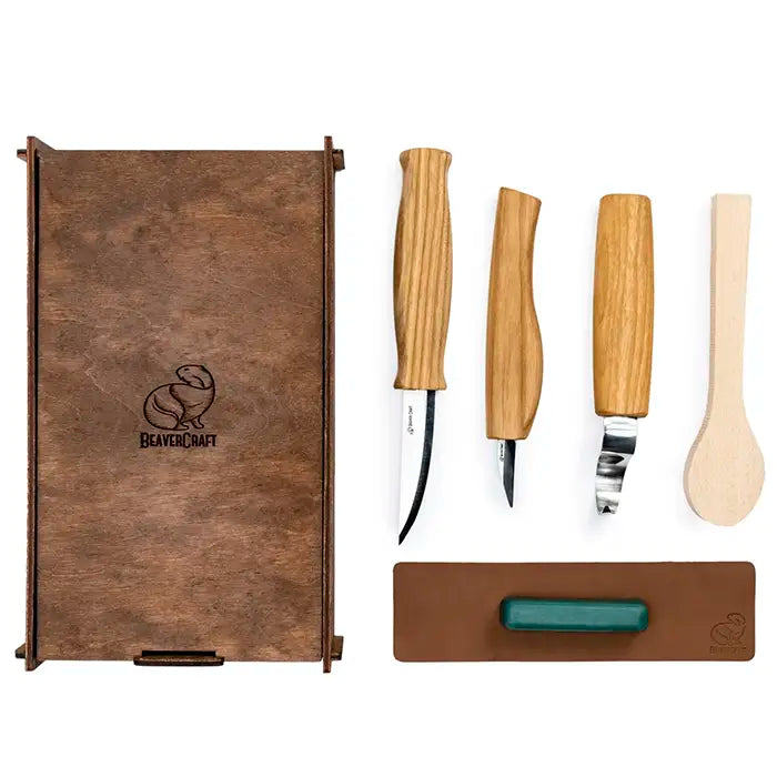 Wood Carving Set in Gift Box - Spoon Knife