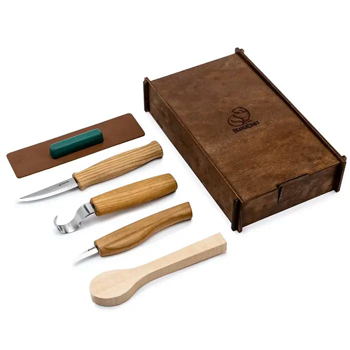 Wood Carving Set in Gift Box - Spoon Knife