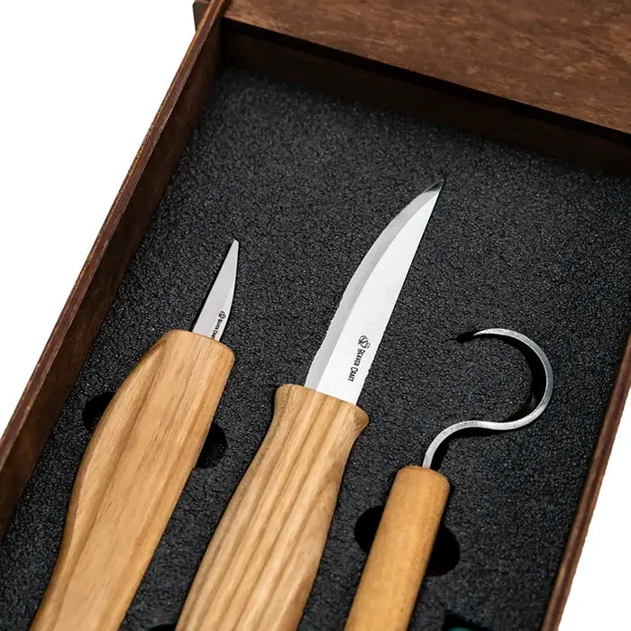 Wood Carving Set in Gift Box - Spoon Knife
