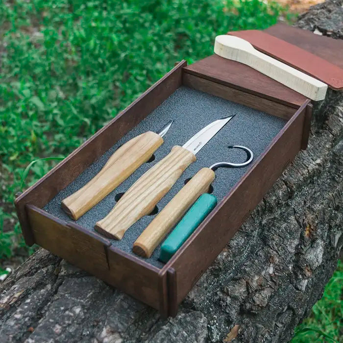 Wood Carving Set in Gift Box - Spoon Knife