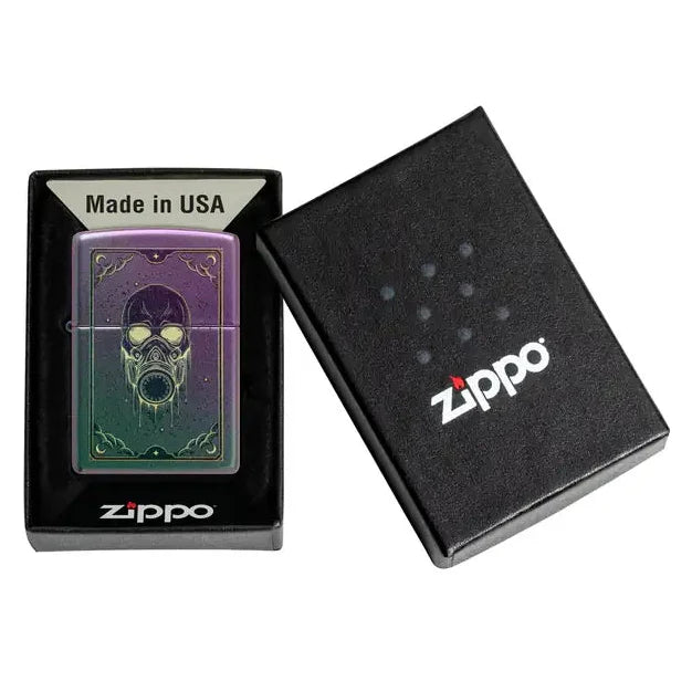 Zippo - Gassmaske Motiv - Iridescent Lighter