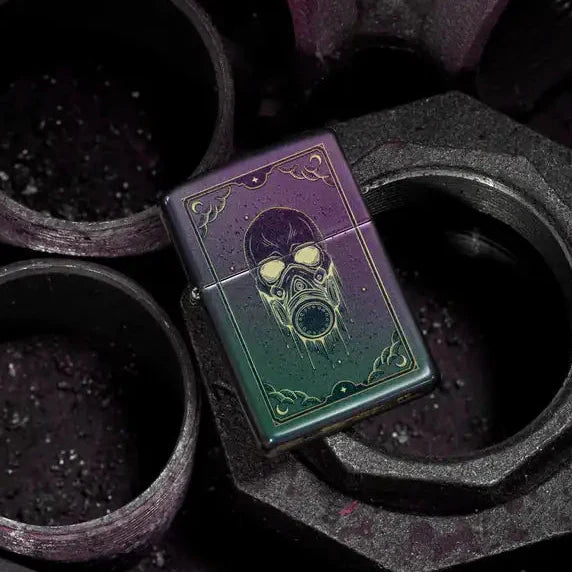 Zippo - Gassmaske Motiv - Iridescent Lighter