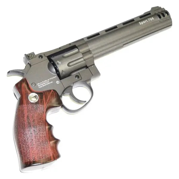Borner Super Sport 704 CO2 revolver 4.5mm BB, skråbilde med venstre side