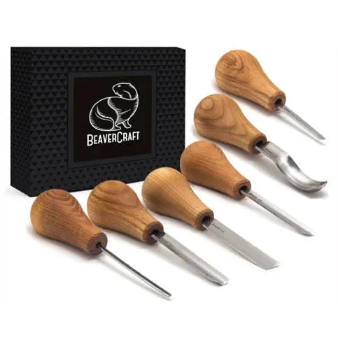 SC05 - Chisel Set for Wood Carving - Set of 6 Knives