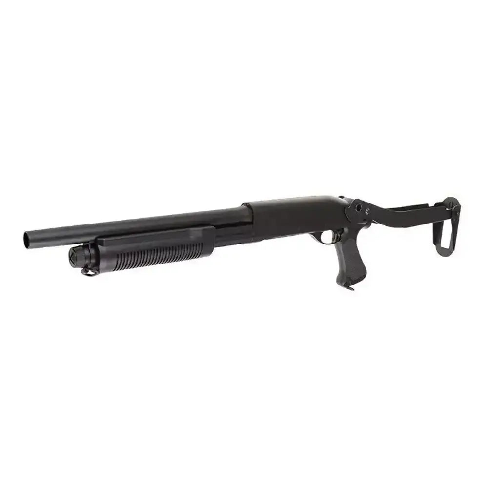 CYMA - M870 Taktisk CQB Softgun Hagle med Foldbar Kolbe - 3 Skudds Pump - Game-On.no