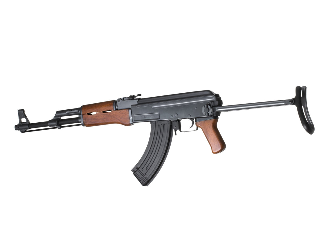 Cyma CM028S AKS47 Elektrisk Softgun m/Foldekolbe - Sort/Brun - motsatt side