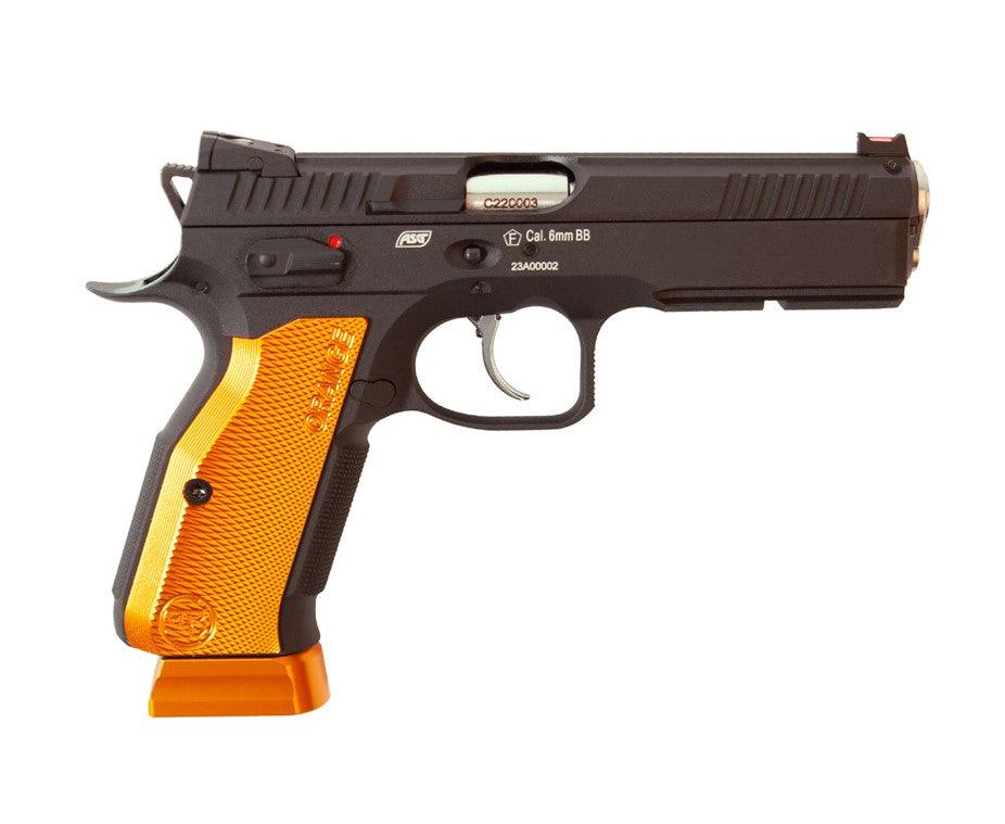 CZ Shadow 2 Airsoftpistol Blowback - 6mm Softgun Oransje - Game-On.no