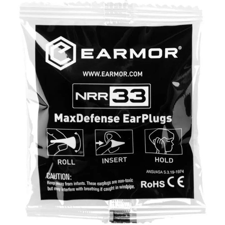 Earmor – MaxDefense Ørepropper NRR33 – 60 par