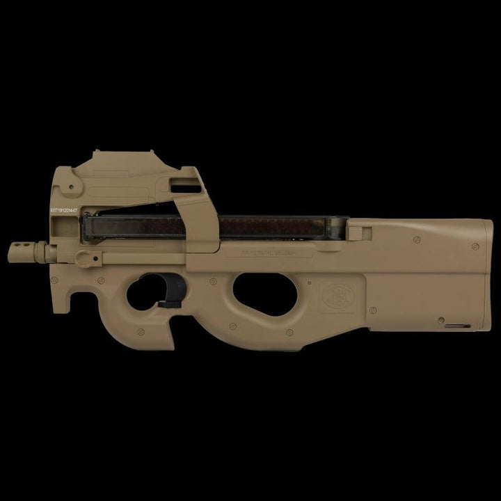 FN P90 Elektrisk Airsoftrifle med Rødpunktsikte(PAKKE) - TAN - Game-On.no