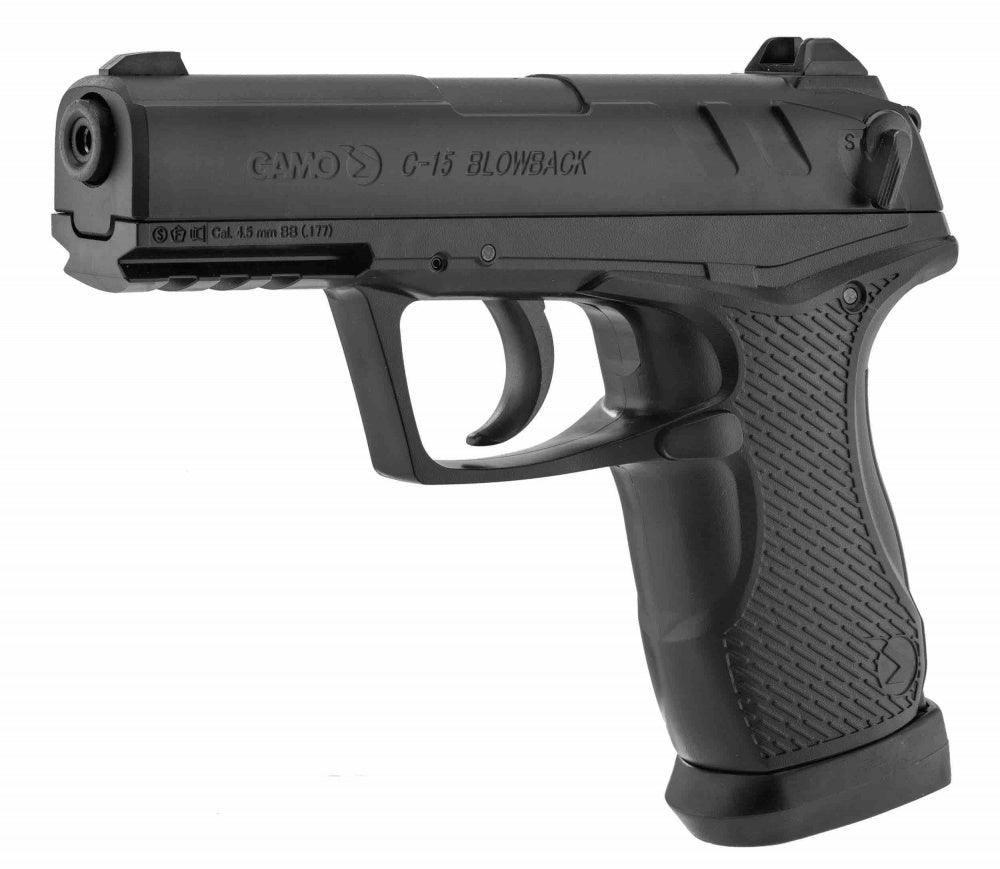 Gamo - C15 CO2 Drevet Luftpistol med Blowback - 4.5mm - gameon.eu