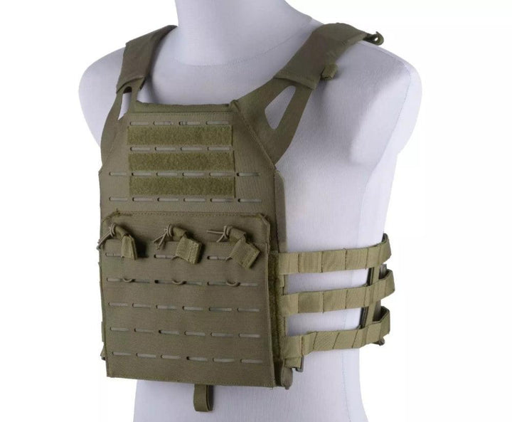 GFC - Jump-type Laser Cut Plate Carrier - Oliven med Plater inkl - gameon.eu