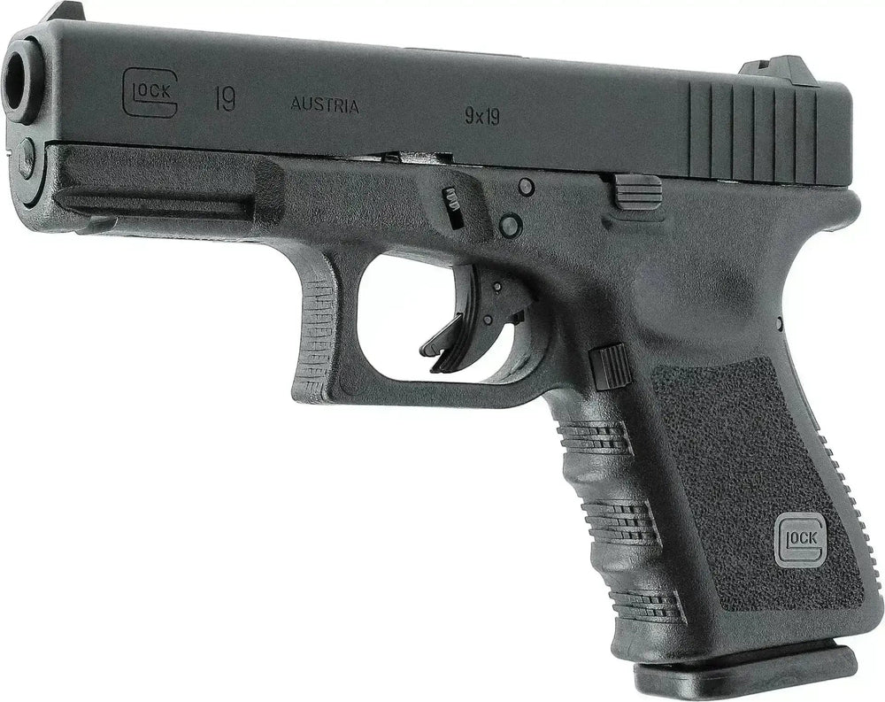 Glock 19 - Gass softgun med blowback - Pakkesett - Game-On.no