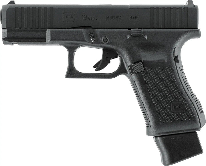 GLOCK 19 Gen5 MOS Softgunpistol med Blowback - Pakkesett - Game-On.no