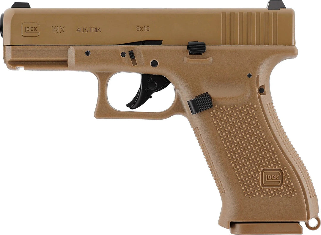 Glock 19X Coyote - 4.5mm Luftpistol med Blowback - Game-On.no