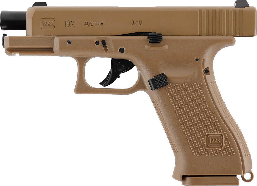 Glock 19X Coyote - 4.5mm Luftpistol med Blowback - Game-On.no