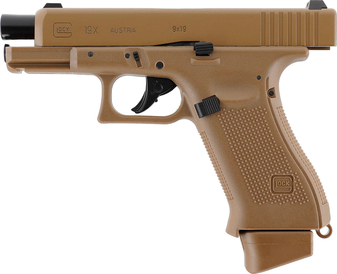 Glock 19X FDE - Gass Softgun med Blowback - Game-On.no