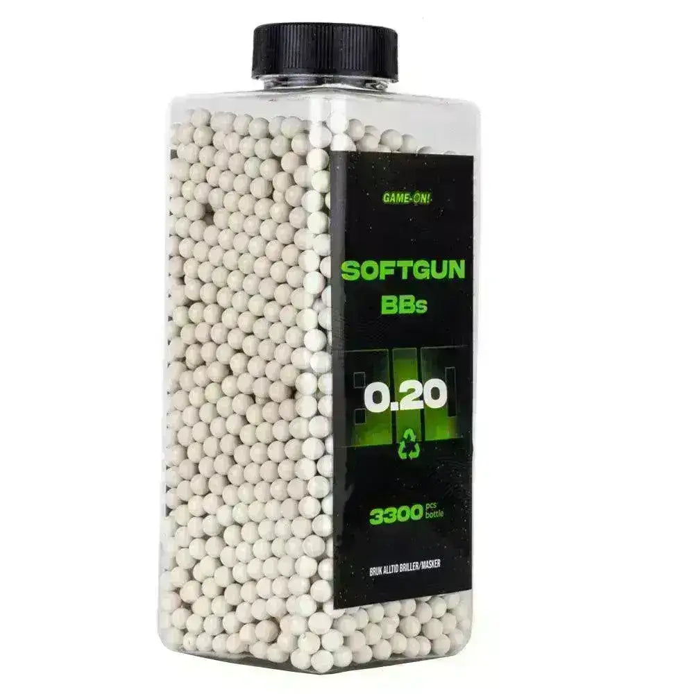 GO! BIO Softgunkuler - 0.20g - Flaske med 3300stk - Game-On.no