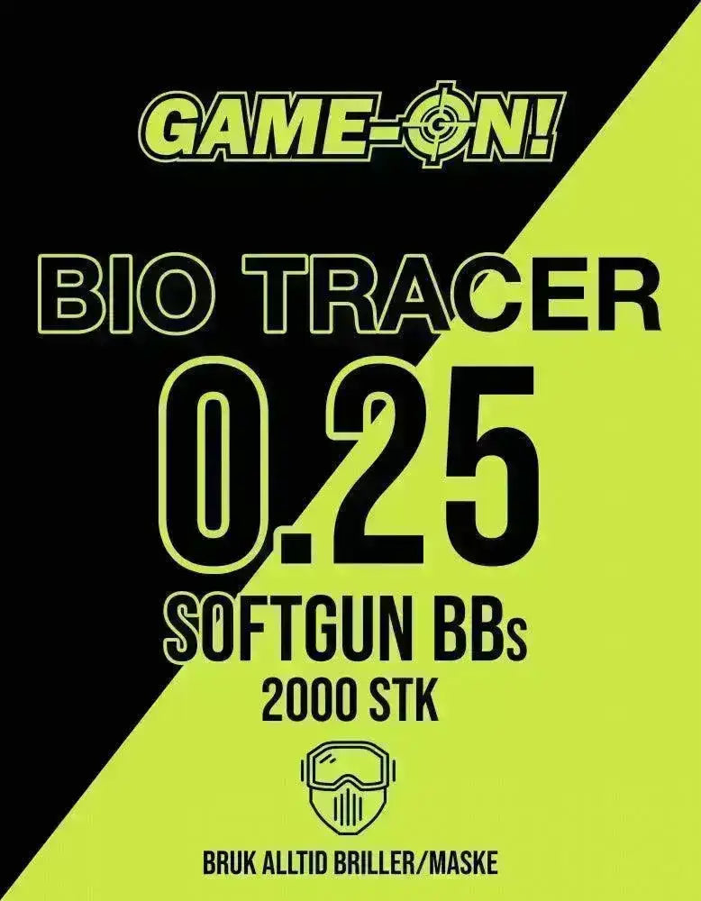 GO! Grønne BIO Tracer Kuler EN13432 - 0.25g - 2000stk - Game-On.no