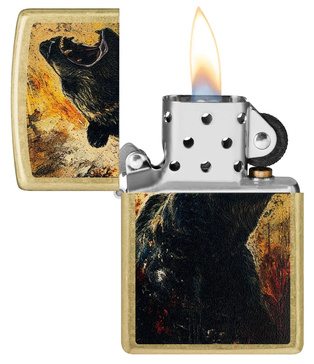 Grizzly Roar Motiv - Lighter - Game-On.no
