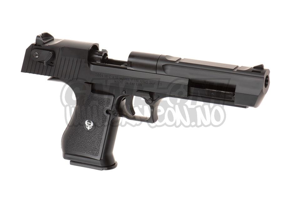 HFC - Deagle .50 Gassdrevet Softgun Pistol med Blowback - Svart - gameon.eu