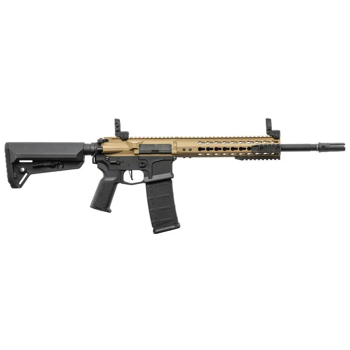LT-19 - M4 Keymod Elektrisk Softgun Rifle V2 - Tan/Svart (PAKKE) - Game-On.no