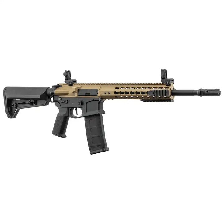LT-19 - M4 Keymod Elektrisk Softgun Rifle V2 - Tan/Svart (PAKKE) - Game-On.no