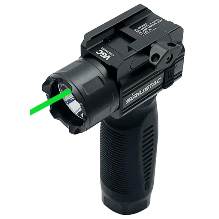 Front grip with Green Laser and Lantern (2000 Lumen) - 21mm <tc>Rail</tc>