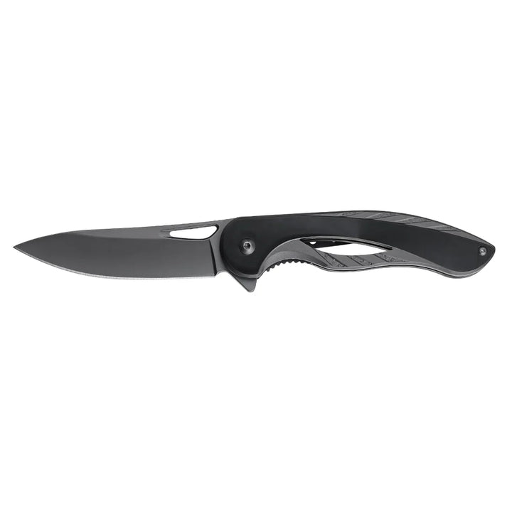 EDC Fine Edge Pivot Folding Knife with Belt Clip