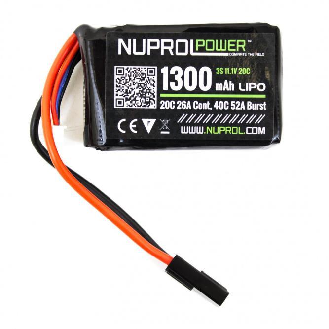 NP Batteri Li-Po 11.1V 20C - 1300mAh - PEQ Micro Type - gameon.eu