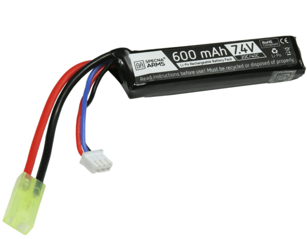 SA - Li-Po 7.4V 600mAh 20/40C Batteri til PDW - Mini Tamiya - gameon.eu