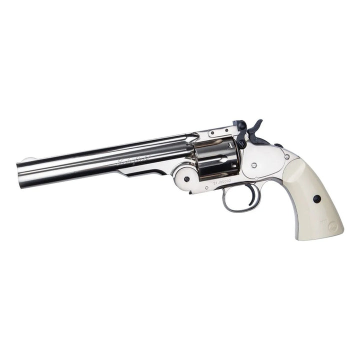 Schofield 6`- Airgun <tc>Revolver</tc> - 4.5mm Pellet - Silver
