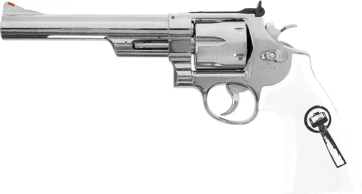 Smith & Wesson 629 “Trust Me” – 4.5mm BB CO₂ Revolver, Nikkel - Game-On.no