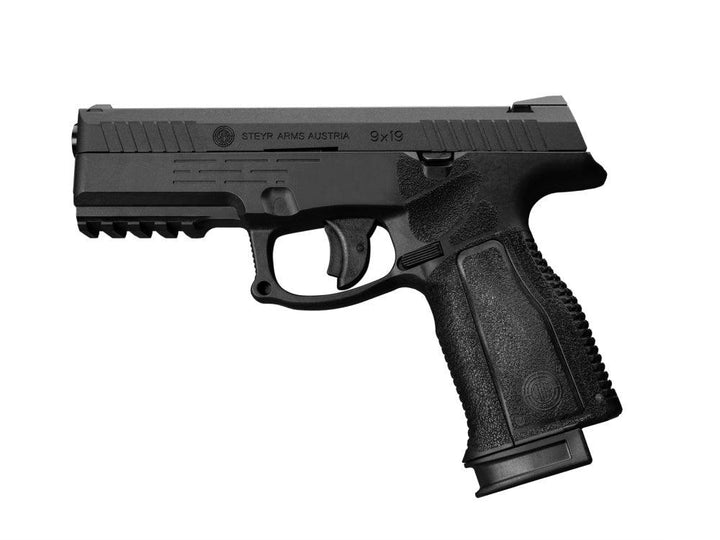 Steyr L9A2 Co2 Drevet Softgunpistol med Blowback - Svart - gameon.eu