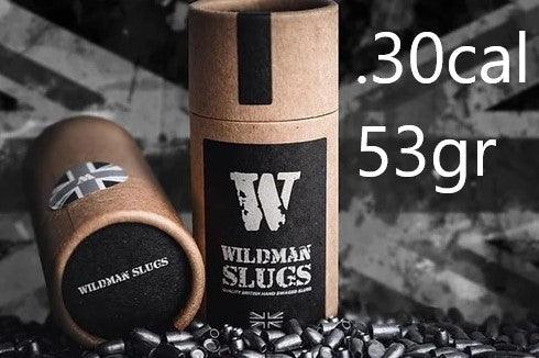 Wildman Flat Base Slugs til Luftvåpen 7.62mm(.30) - 53gr 100stk - gameon.eu