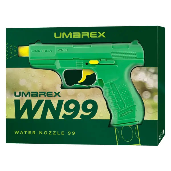 Walther WN99 vannpistol til hageslange, grønn, emballasje