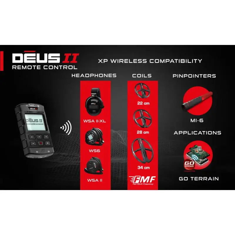 XP - DEUS II Metalldetektor - 28FMF-RC-WS6 - Game-On.no
