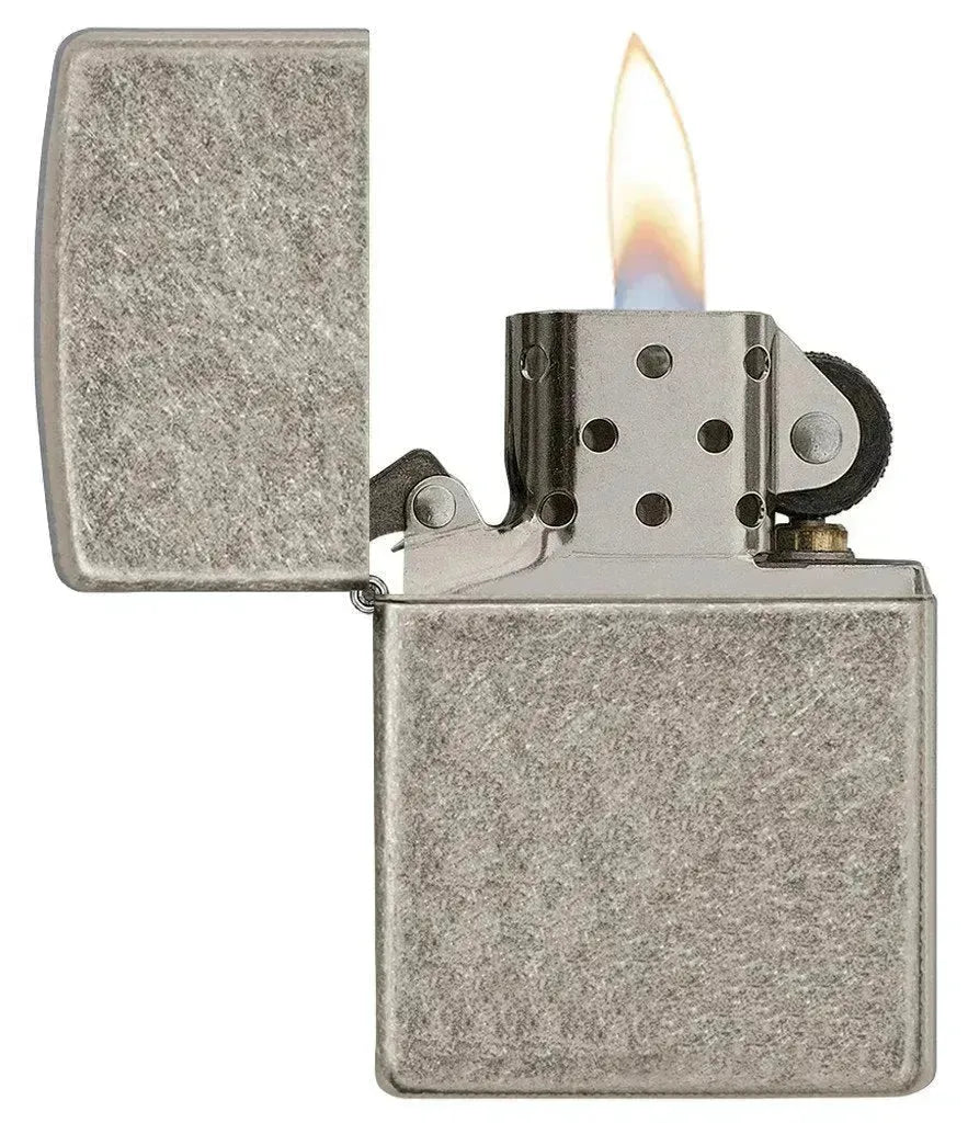 Zippo - Antique Silver Plate Armor - Game-On.no